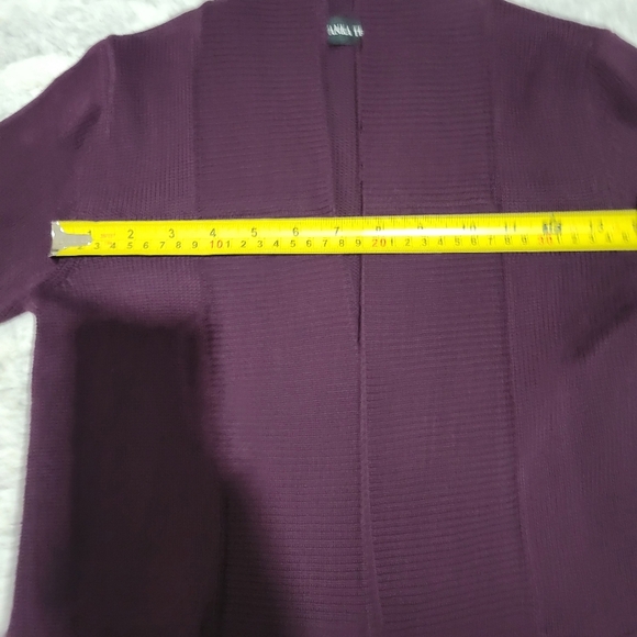 Purple Cardigan with Gold Zippers - Picture 4 of 8